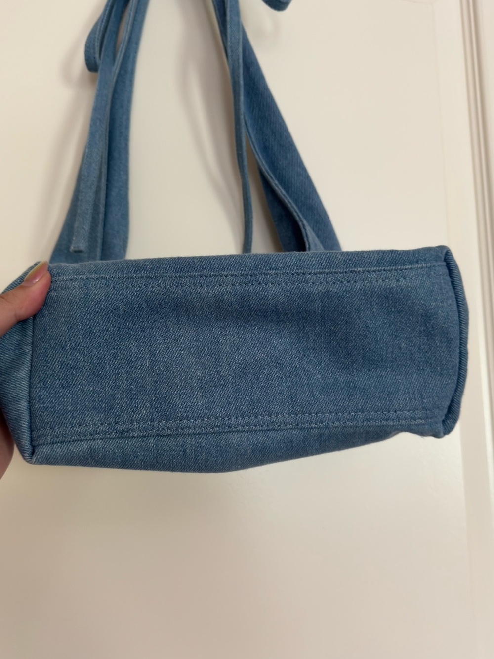 Reformation Small Victoria Bag in Denim - Picture 3 of 8